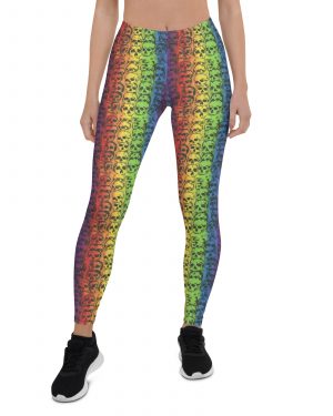 Rainbow Skulls Pride Leggings