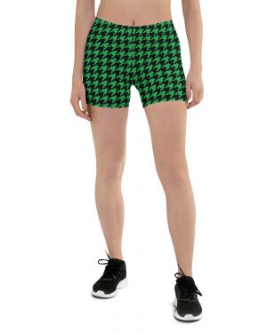 Green Houndstooth St. Patrick’s Day Shorts