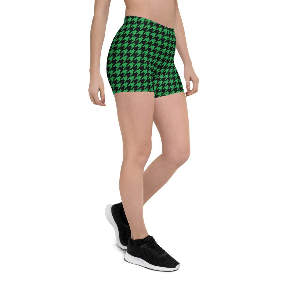 Green Houndstooth St. Patrick’s Day Shorts - Image 6