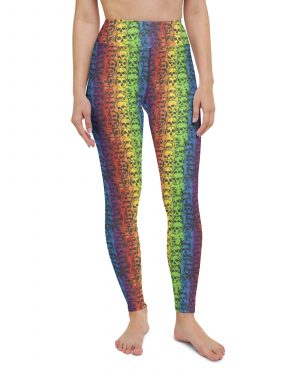 Rainbow Skulls Pride Yoga Leggings