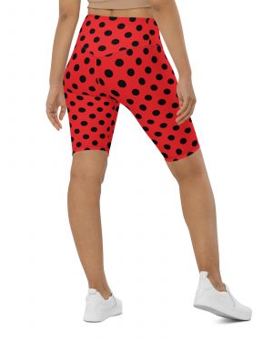 Ladybug Costume Red Black Polka Dot Bike Shorts