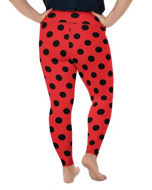 Ladybug Costume Red Black Polka Dot Plus Size Leggings