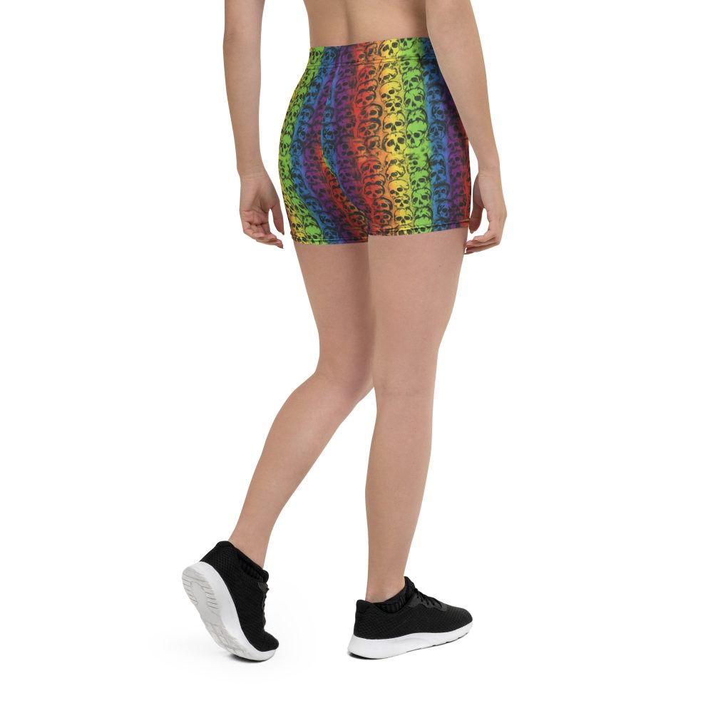 Rainbow Skulls Pride Shorts - Image 2