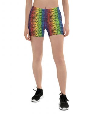 Rainbow Skulls Pride Shorts