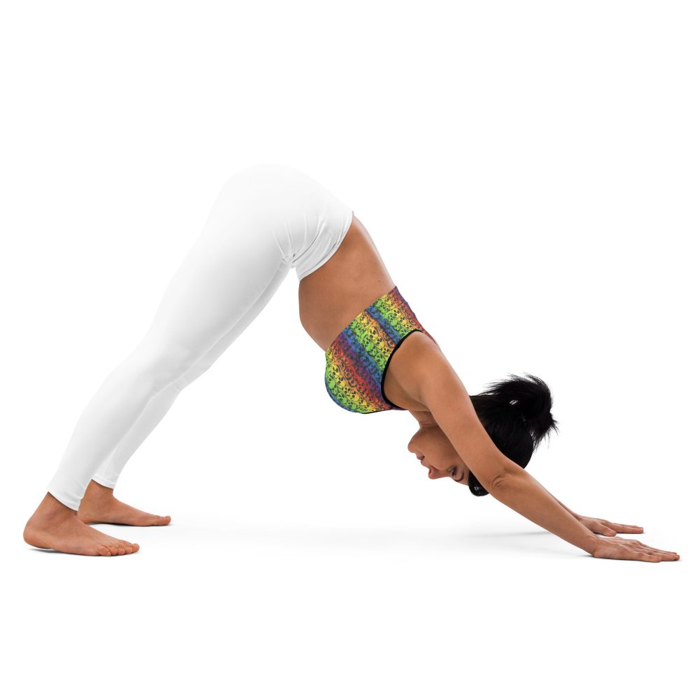 Rainbow Skulls Pride Sports bra - Image 2