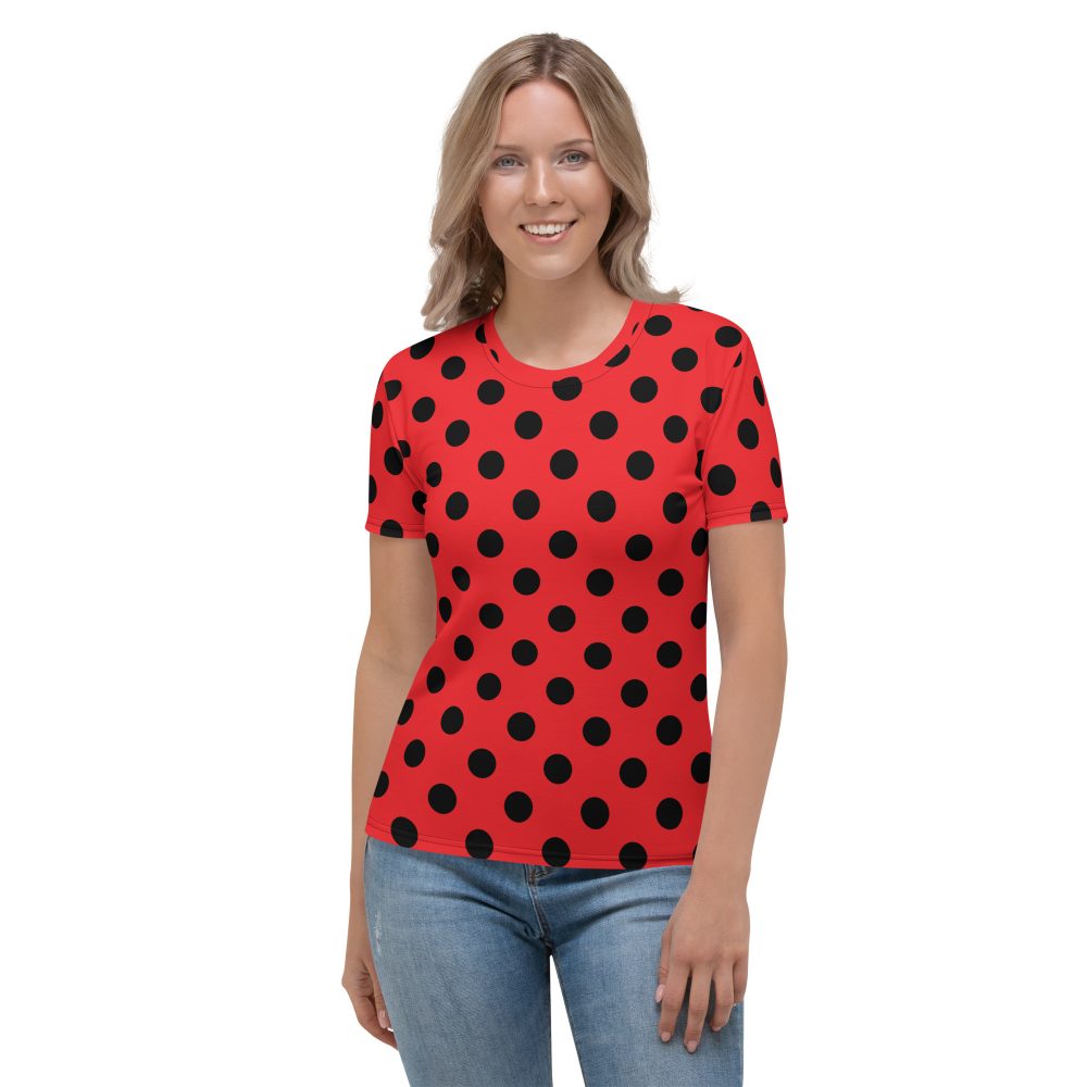 Ladybug Costume Red Black Polka Dot Women's T-shirt
