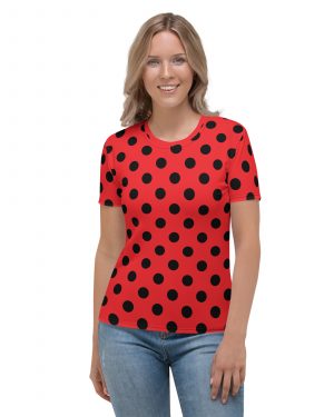 Ladybug Costume Red Black Polka Dot Women’s T-shirt