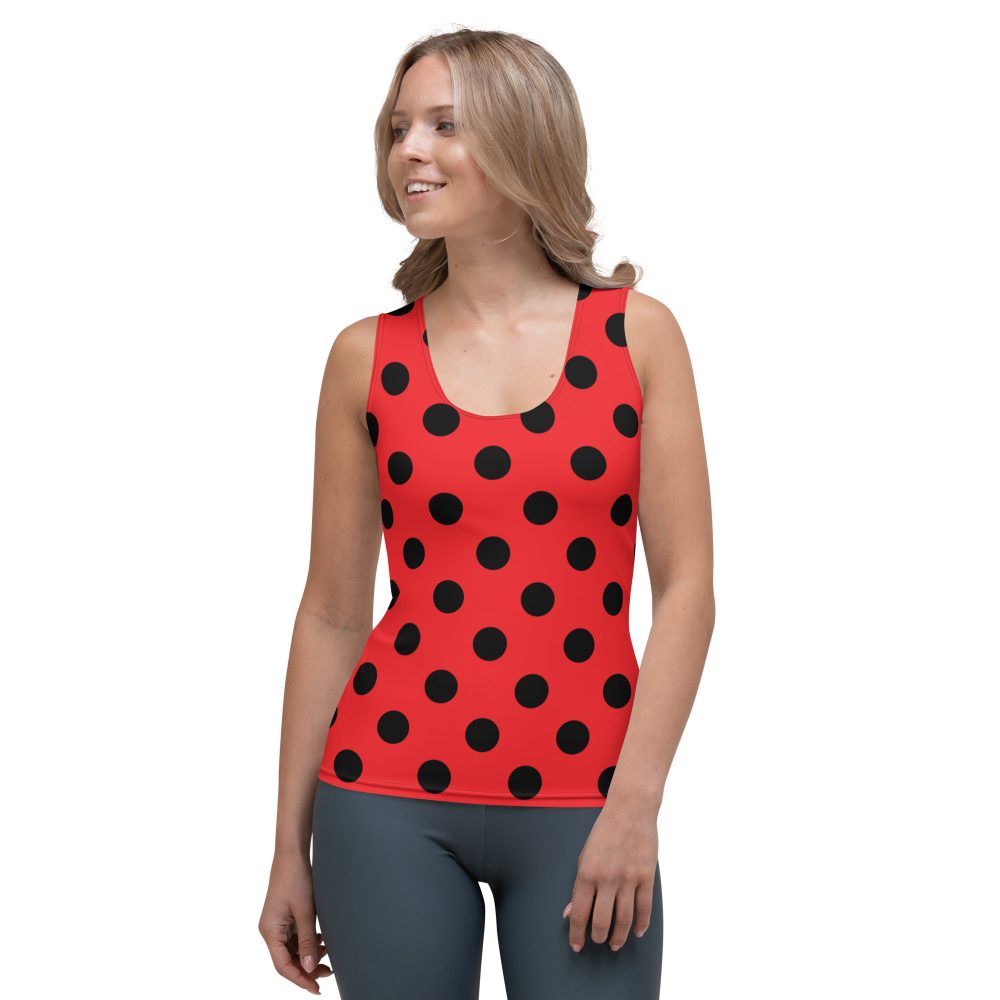 Ladybug Costume Red Black Polka Dot Tank Top
