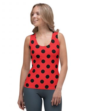 Ladybug Costume Red Black Polka Dot Tank Top