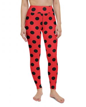 Ladybug Costume Red Black Polka Dot Yoga Leggings