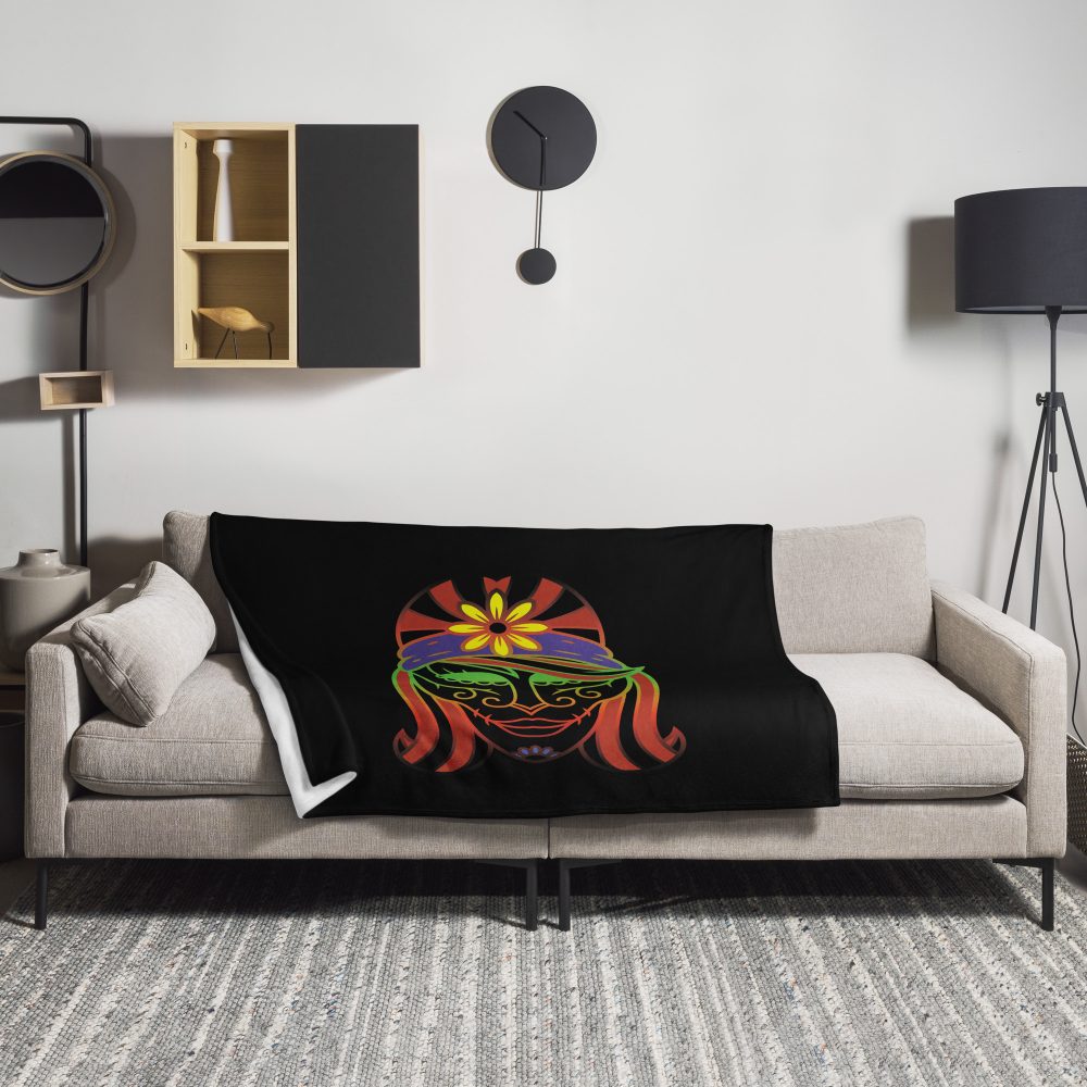 Sugar Skull Throw Blanket