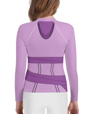 Megara Costume Meg Hercules Youth Rash Guard