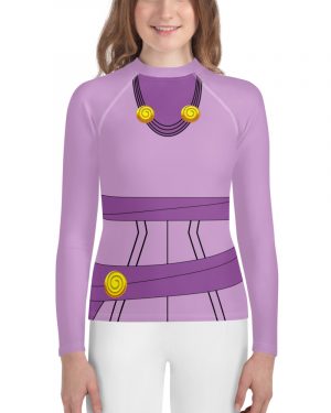 Megara Costume Meg Hercules Youth Rash Guard