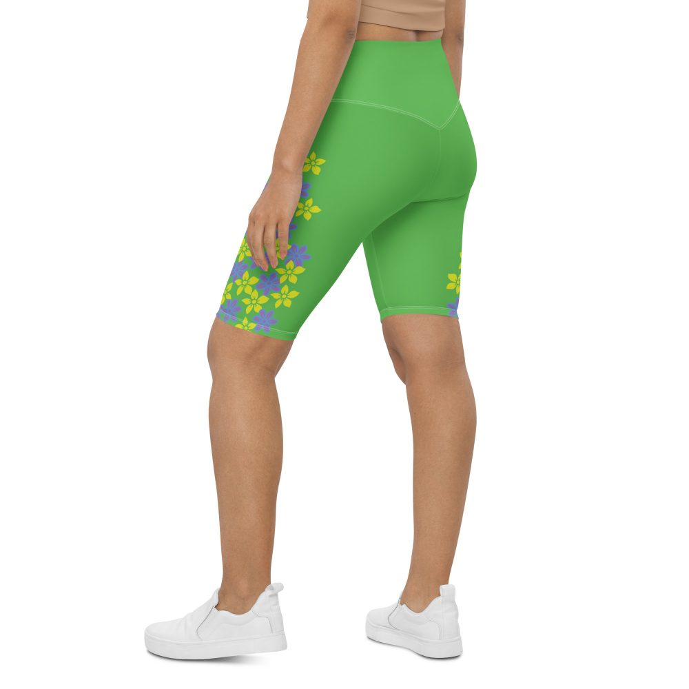 Spring Flower Gardener Floral Hippie Bike Shorts - Image 4