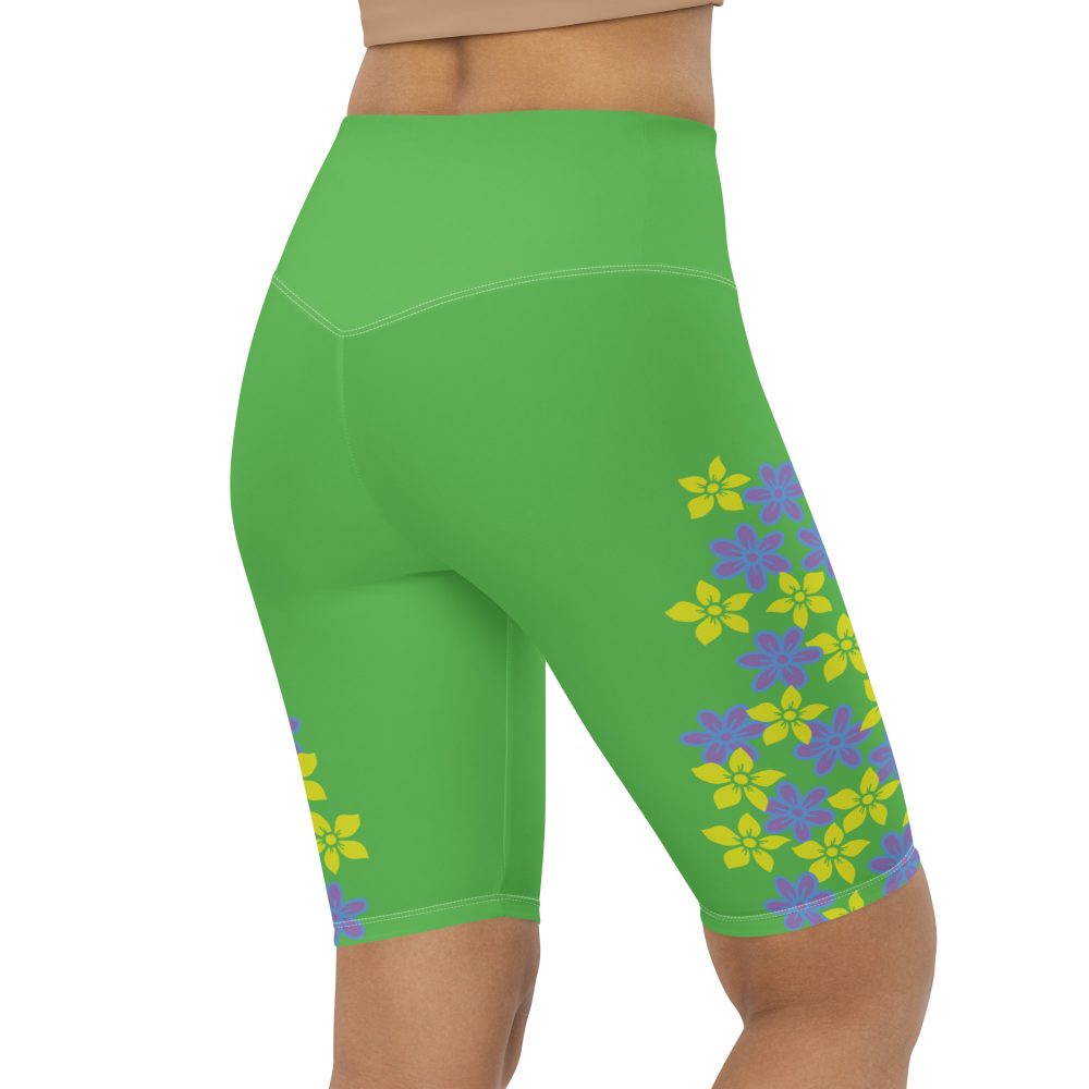 Spring Flower Gardener Floral Hippie Bike Shorts - Image 3