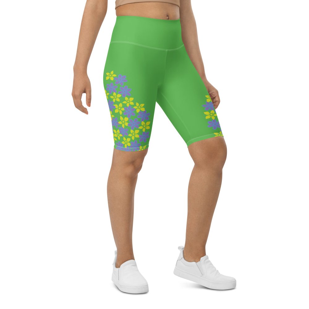Spring Flower Gardener Floral Hippie Bike Shorts