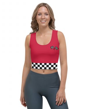 Pit Crew Race Car Driver Racing Costume Crop Top