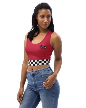 Pit Crew Race Car Driver Racing Costume Crop Top