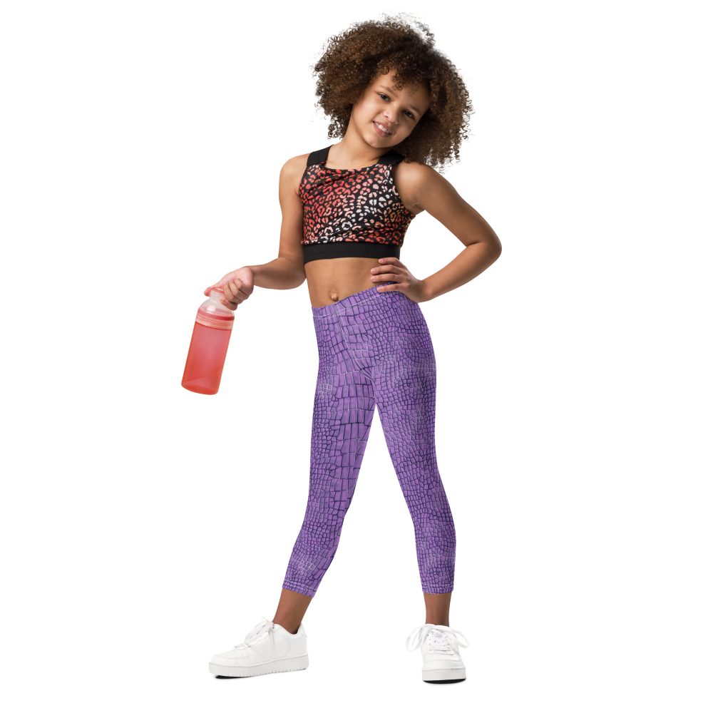 Randall Costume Purple Lizard Kid's Leggings - Image 2