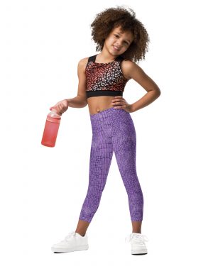 Randall Costume Purple Lizard Kid’s Leggings