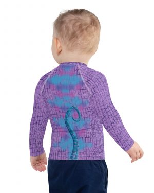 Randall Costume Purple Lizard Kids Rash Guard