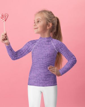 Randall Costume Purple Lizard Kids Rash Guard