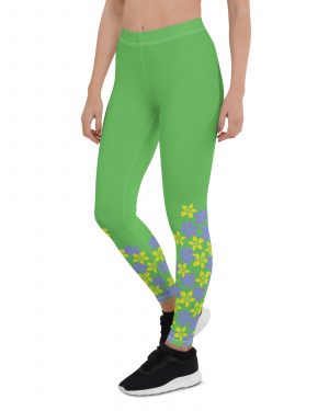 Spring Flower Gardener Floral Hippie Leggings