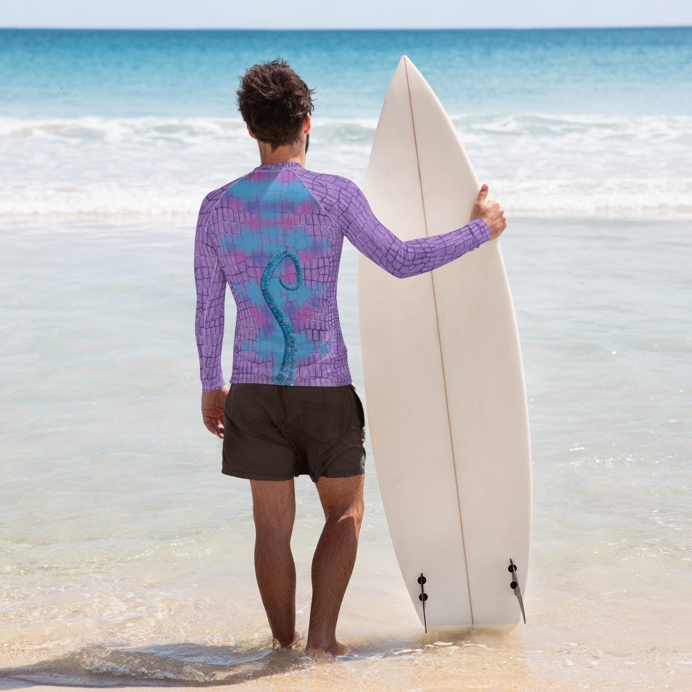Randall Costume Purple Lizard Men's Rash Guard - Image 2