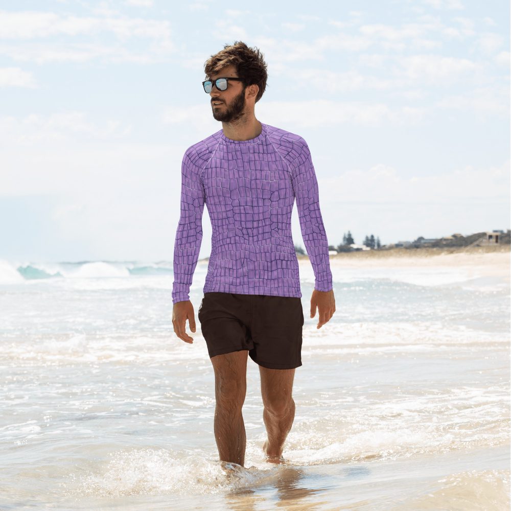 Randall Costume Purple Lizard Men's Rash Guard - Image 3