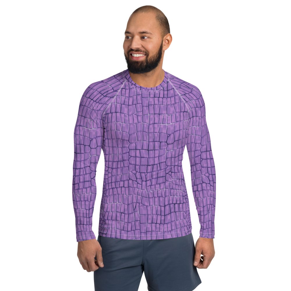 Randall Costume Purple Lizard Men's Rash Guard - Image 6
