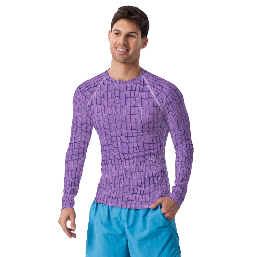Randall Costume Purple Lizard Men's Rash Guard - Image 10
