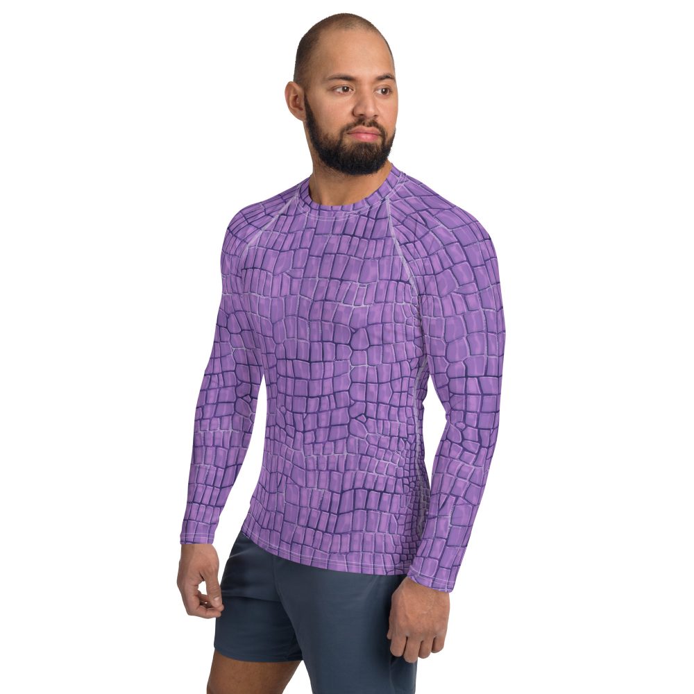 Randall Costume Purple Lizard Men's Rash Guard - Image 8