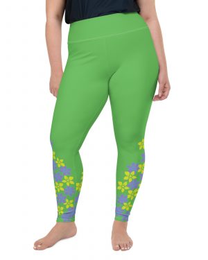 Spring Flower Gardener Floral Hippie Plus Size Leggings