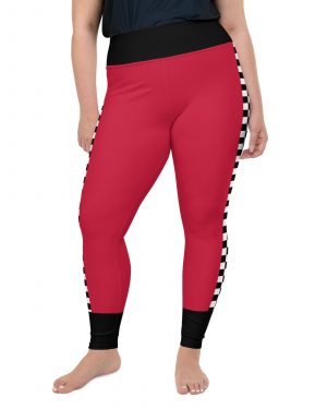 Pit Crew Race Car Driver Racing Costume Plus Size Leggings