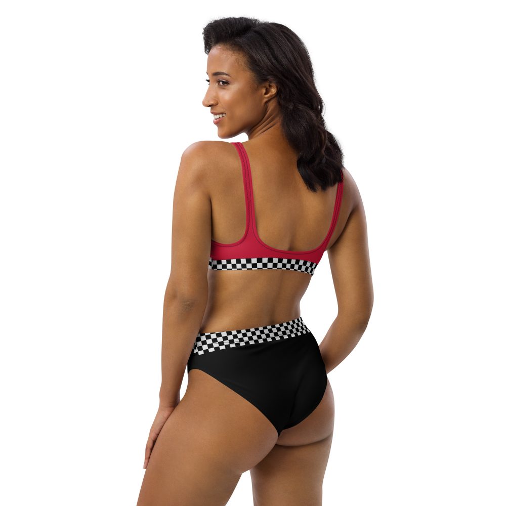 Pit Crew Race Car Driver Racing Costume High-Waisted Cheeky Bikini - Image 11