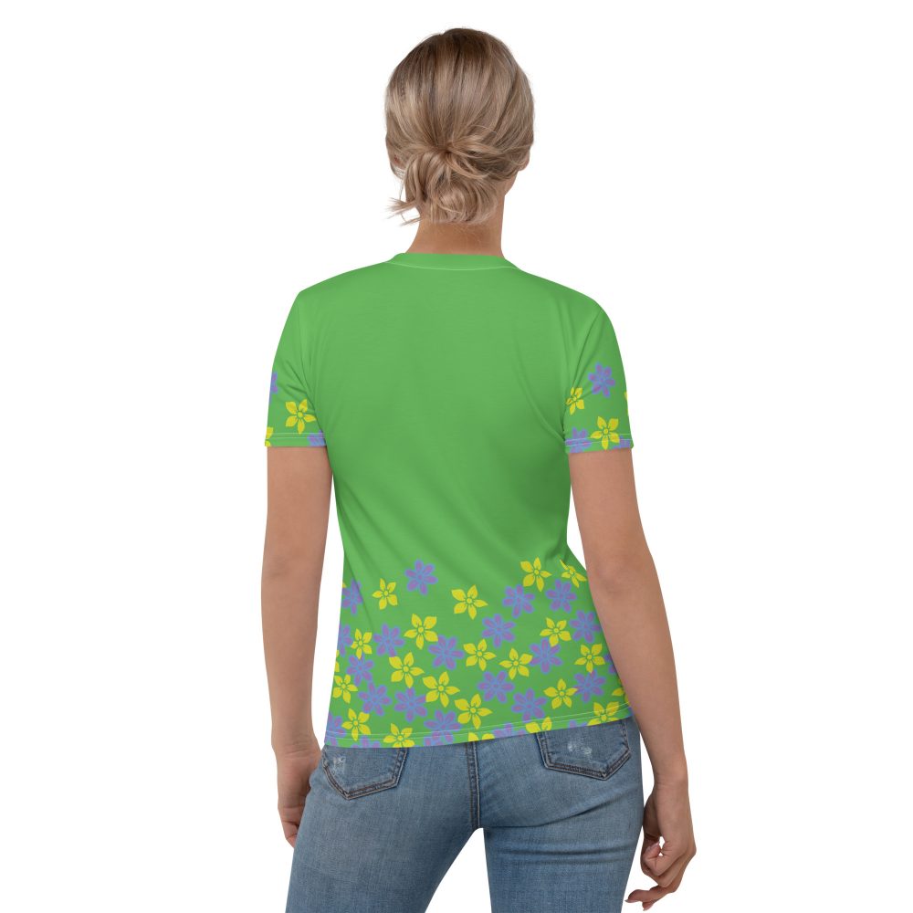 Spring Flower Gardener Floral Hippie Women's T-shirt - Image 4