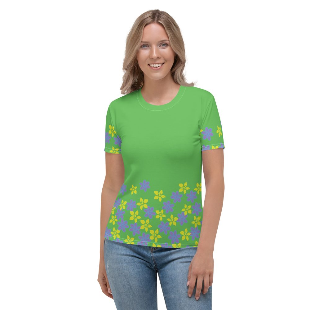 Spring Flower Gardener Floral Hippie Women's T-shirt