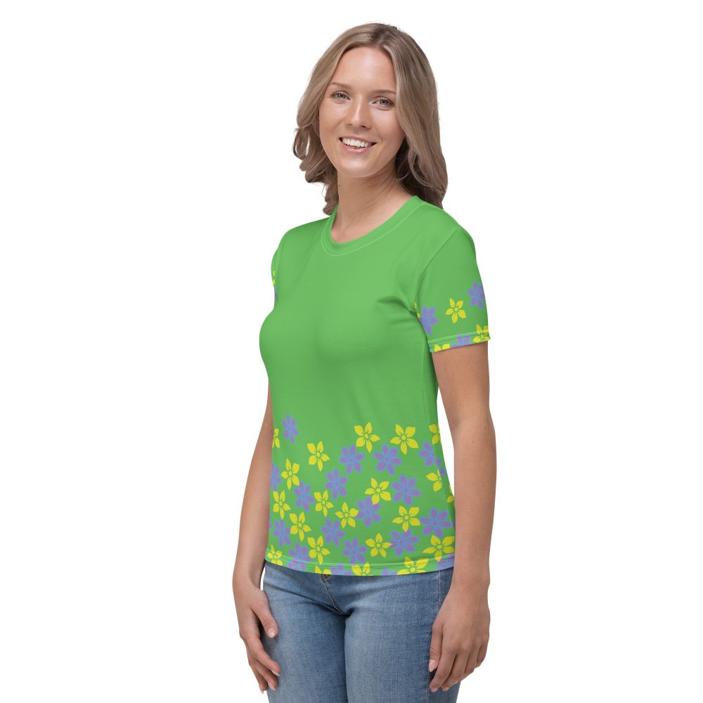 Spring Flower Gardener Floral Hippie Women's T-shirt - Image 5