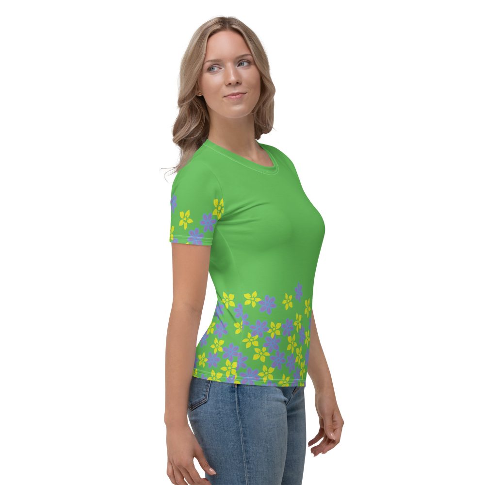 Spring Flower Gardener Floral Hippie Women's T-shirt - Image 6