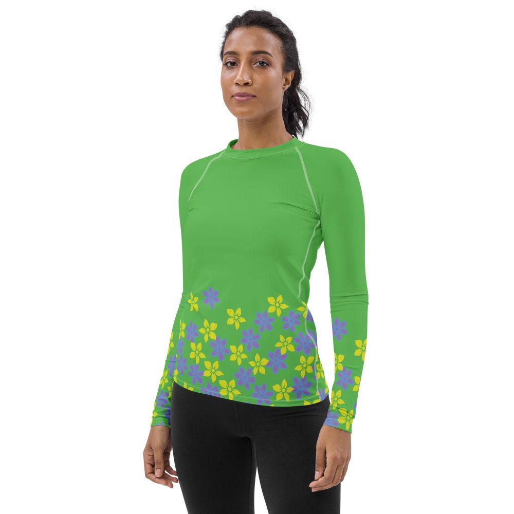 Spring Flower Gardener Floral Hippie Women's Long Sleeve - Image 3