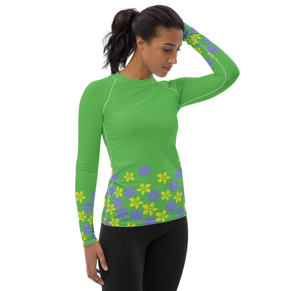 Spring Flower Gardener Floral Hippie Women's Long Sleeve - Image 4