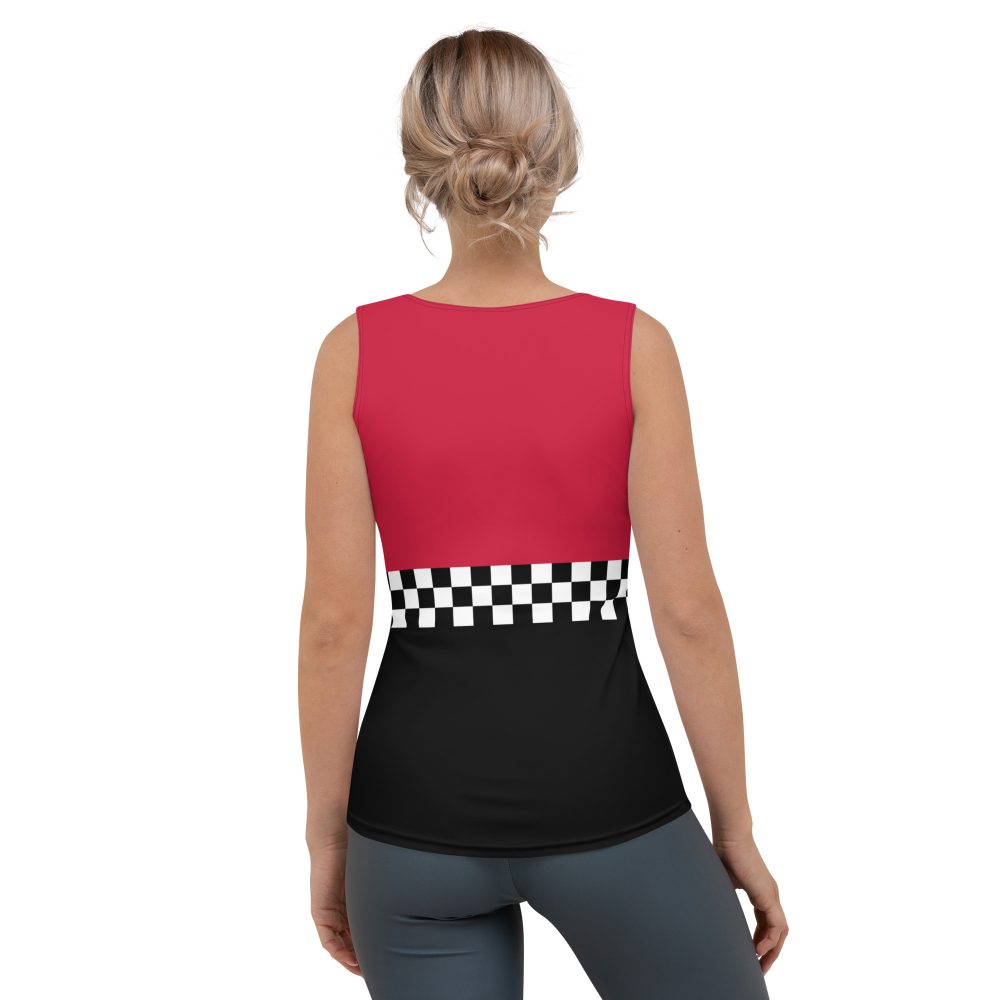 Pit Crew Race Car Driver Racing Costume Tank Top - Image 2