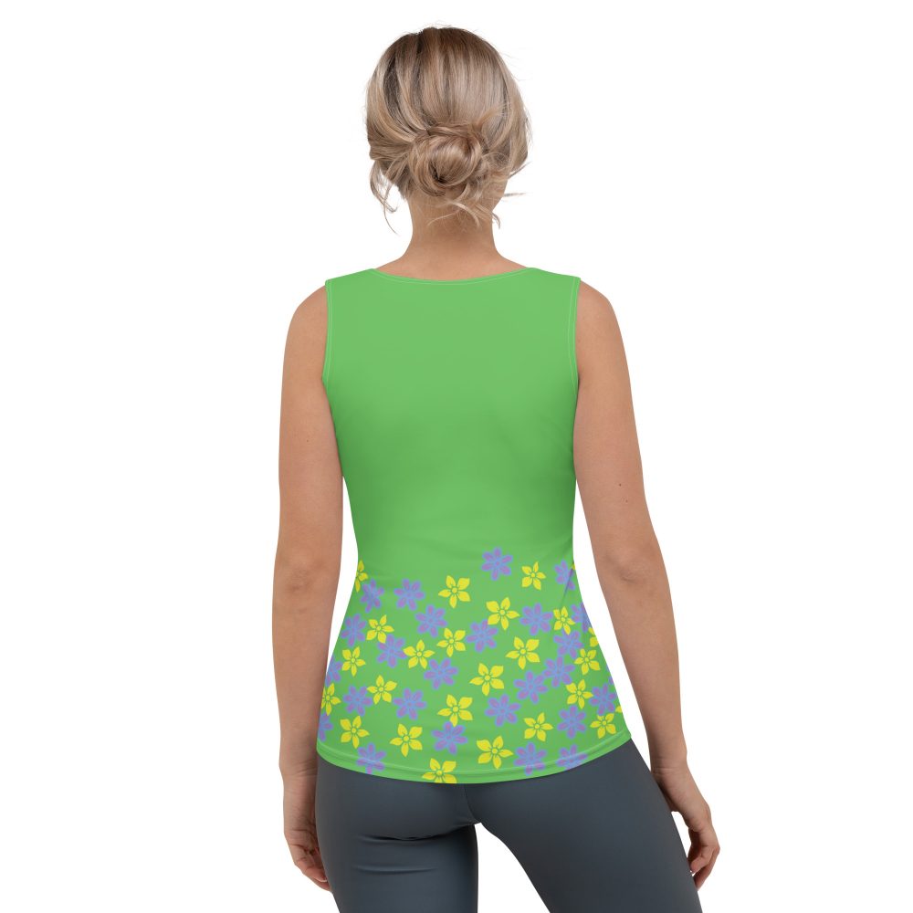 Spring Flower Gardener Floral Hippie Tank Top - Image 2