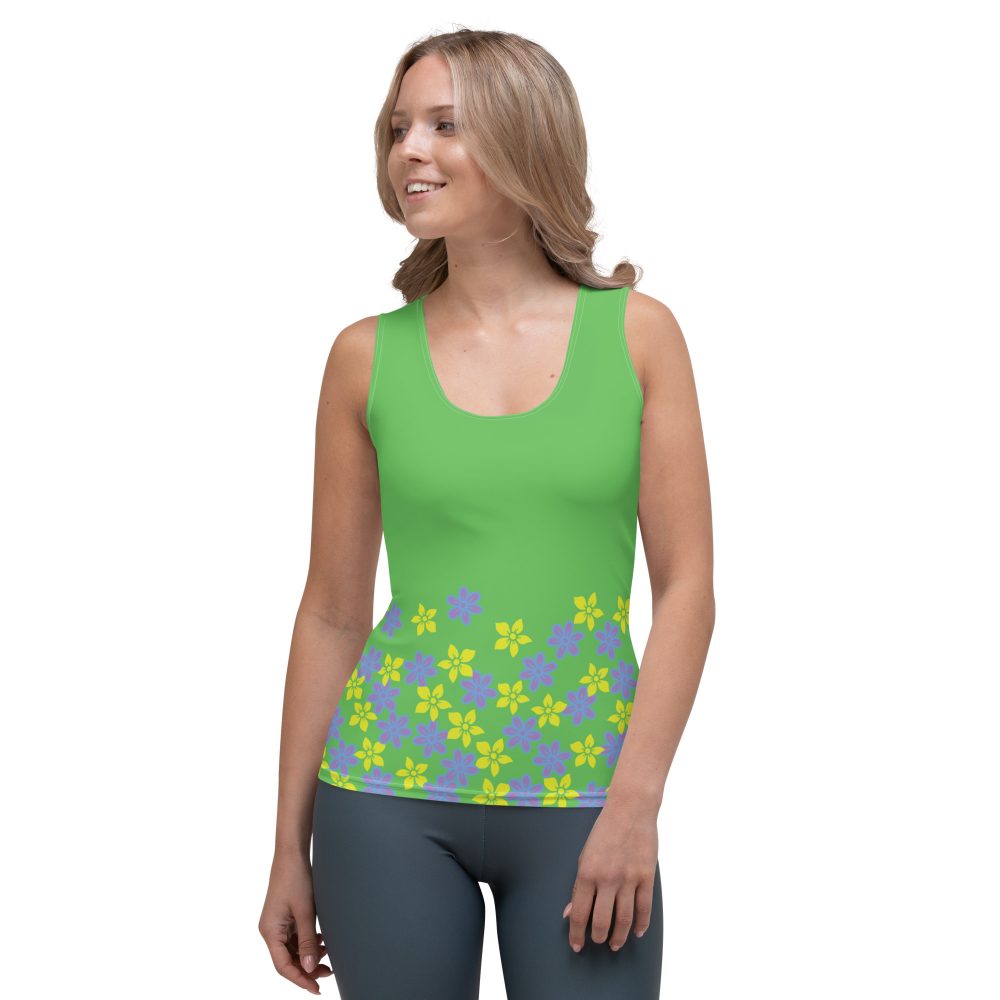 Spring Flower Gardener Floral Hippie Tank Top