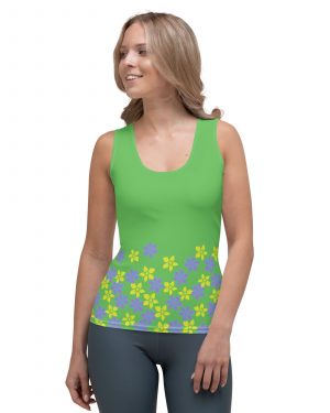 Spring Flower Gardener Floral Hippie Tank Top