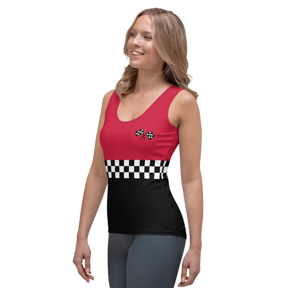 Pit Crew Race Car Driver Racing Costume Tank Top - Image 3