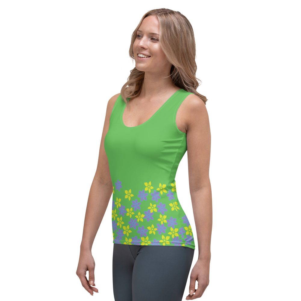 Spring Flower Gardener Floral Hippie Tank Top - Image 3