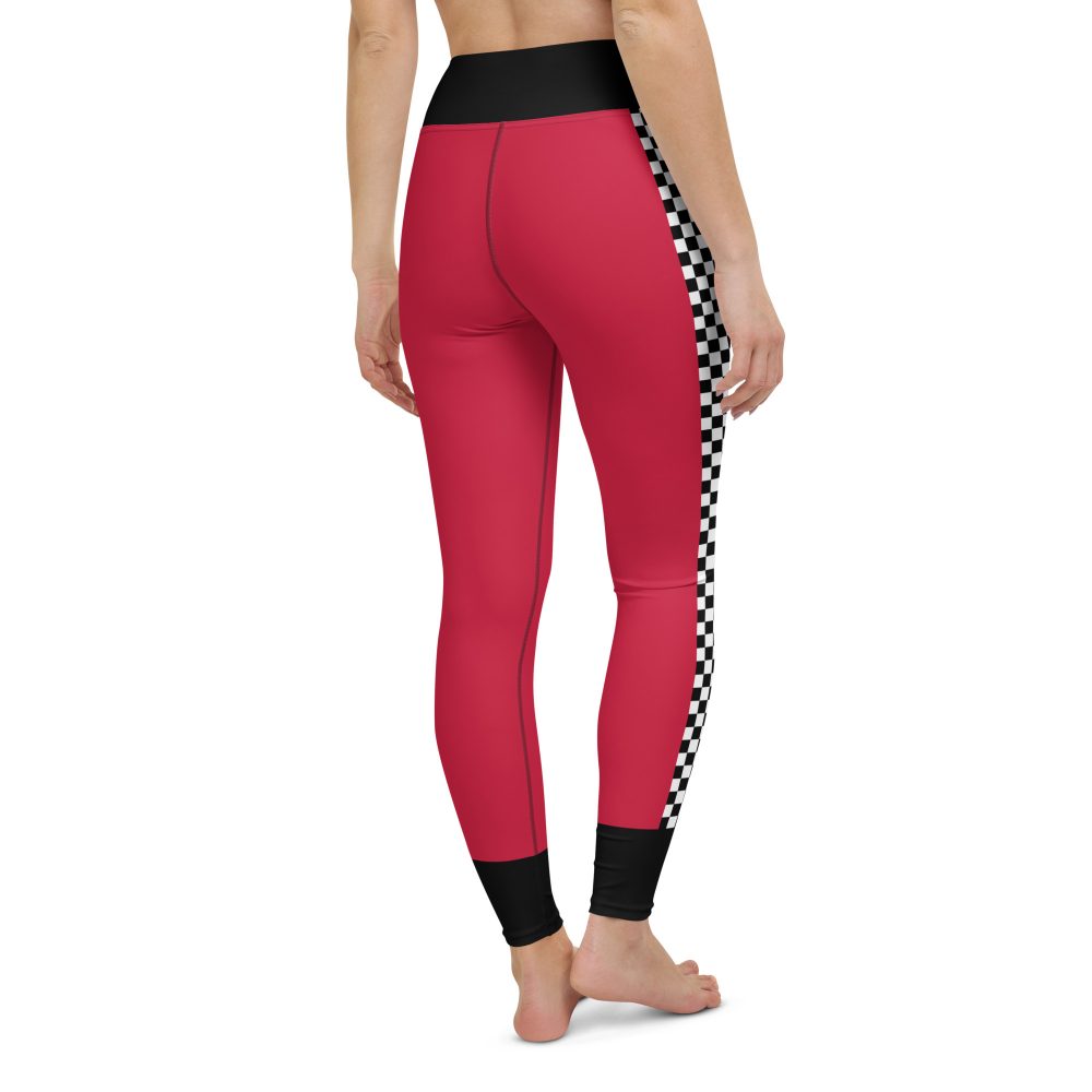 Pit Crew Race Car Driver Racing Costume Yoga Leggings - Image 10