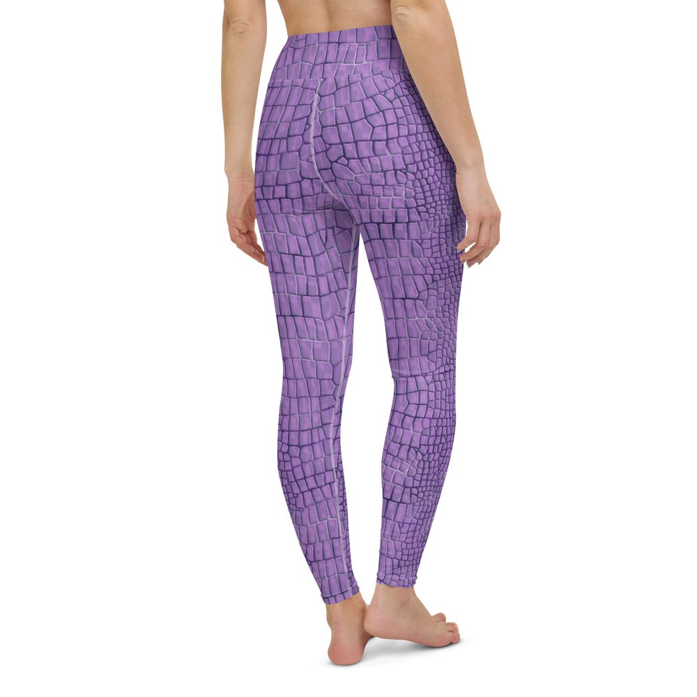 Randall Costume Purple Lizard Dragon Reptile Yoga Leggings - Image 13