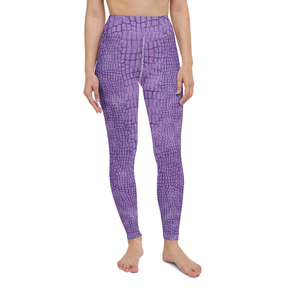 Randall Costume Purple Lizard Dragon Reptile Yoga Leggings